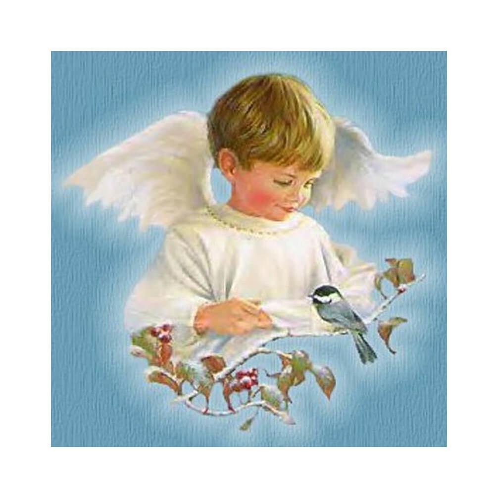 Free Little Angel Boy - MyCraftsGfit - Free 5D Diamond Painting