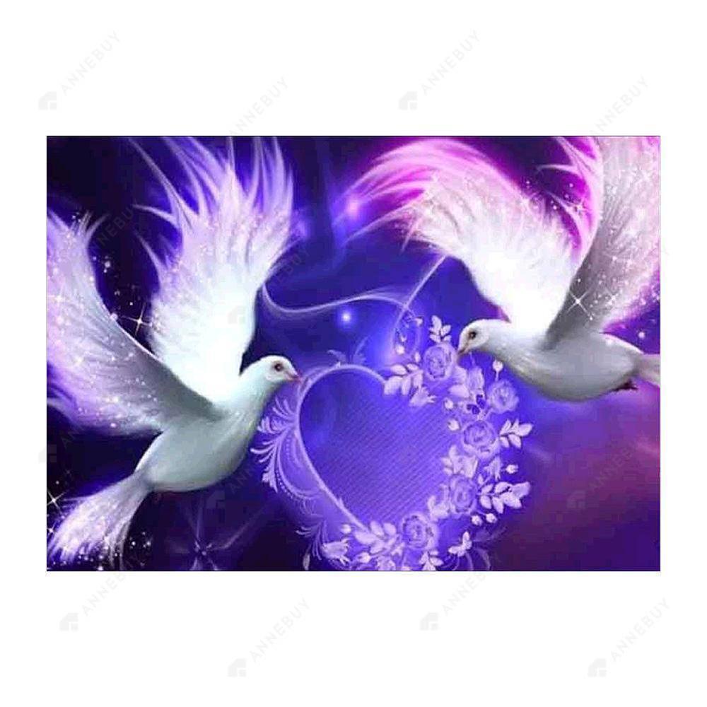 Free Love Pigeon - MyCraftsGfit - Free 5D Diamond Painting