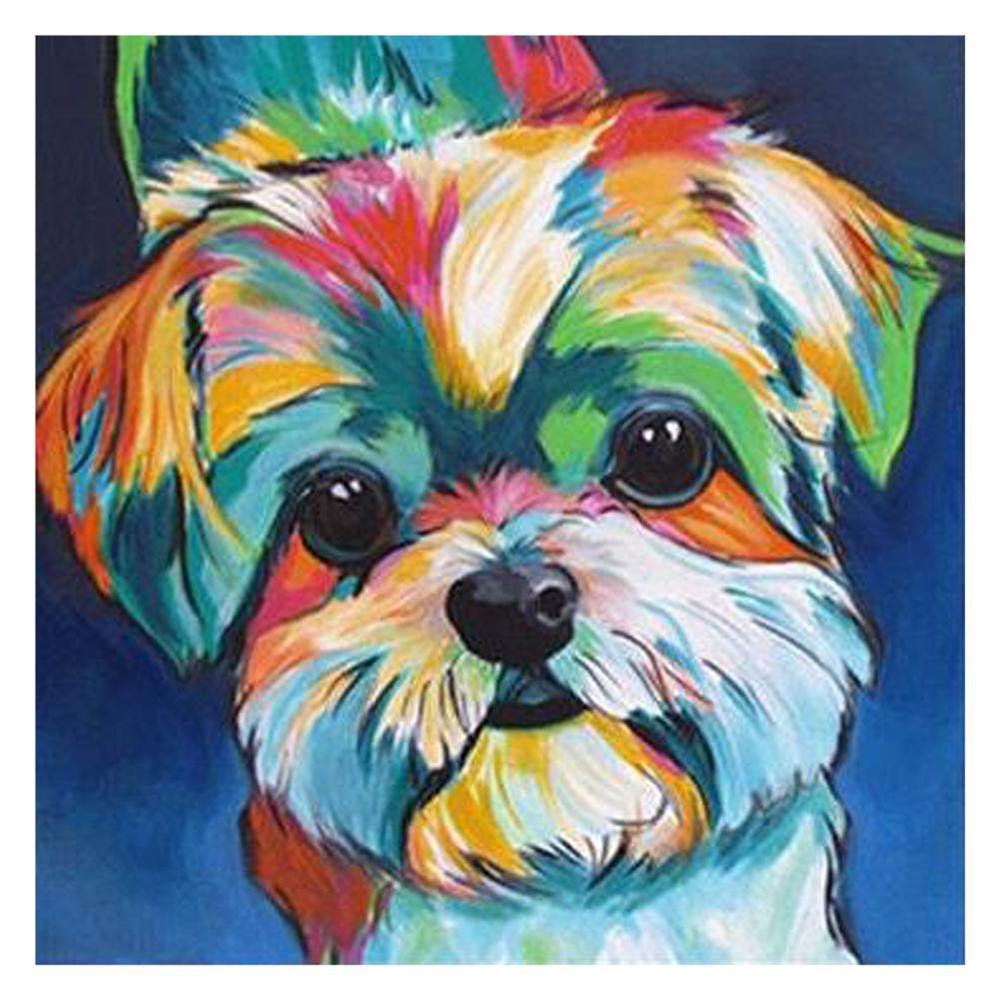 Free Lovely Dog - MyCraftsGfit - Free 5D Diamond Painting