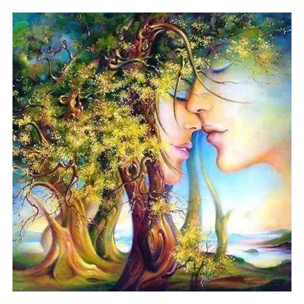 Free Lover Tree - MyCraftsGfit - Free 5D Diamond Painting