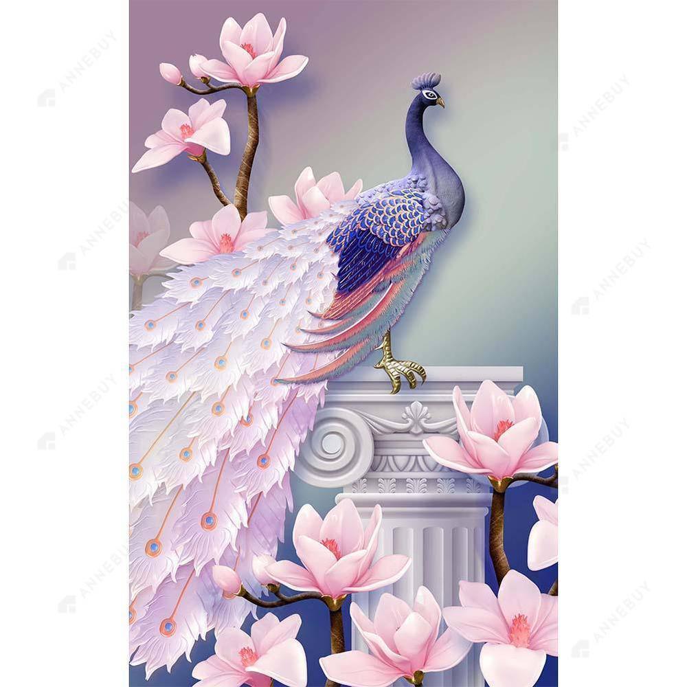 Free Magnolia Peacock - MyCraftsGfit - Free 5D Diamond Painting