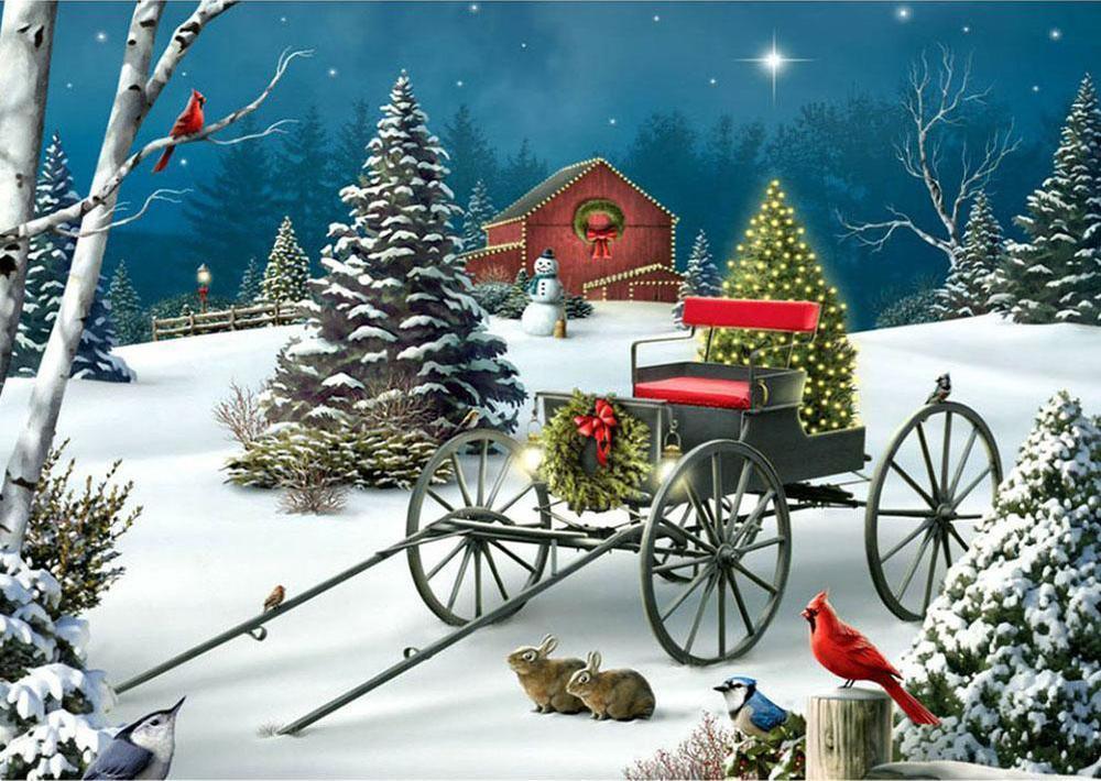 Free Merry Christmas - MyCraftsGfit - Free 5D Diamond Painting