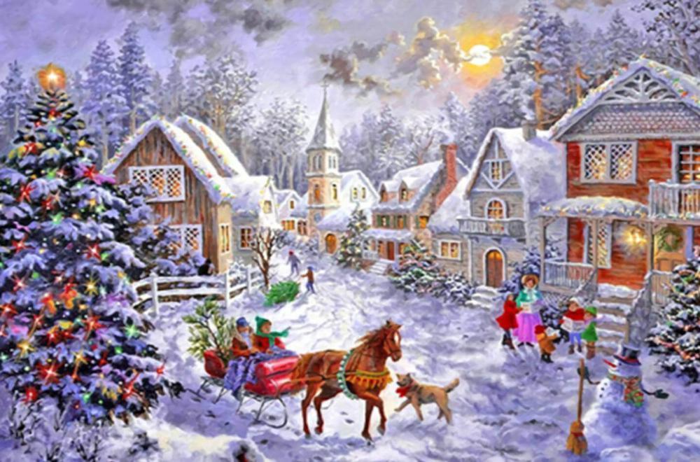 Free Merry Christmas - MyCraftsGfit - Free 5D Diamond Painting