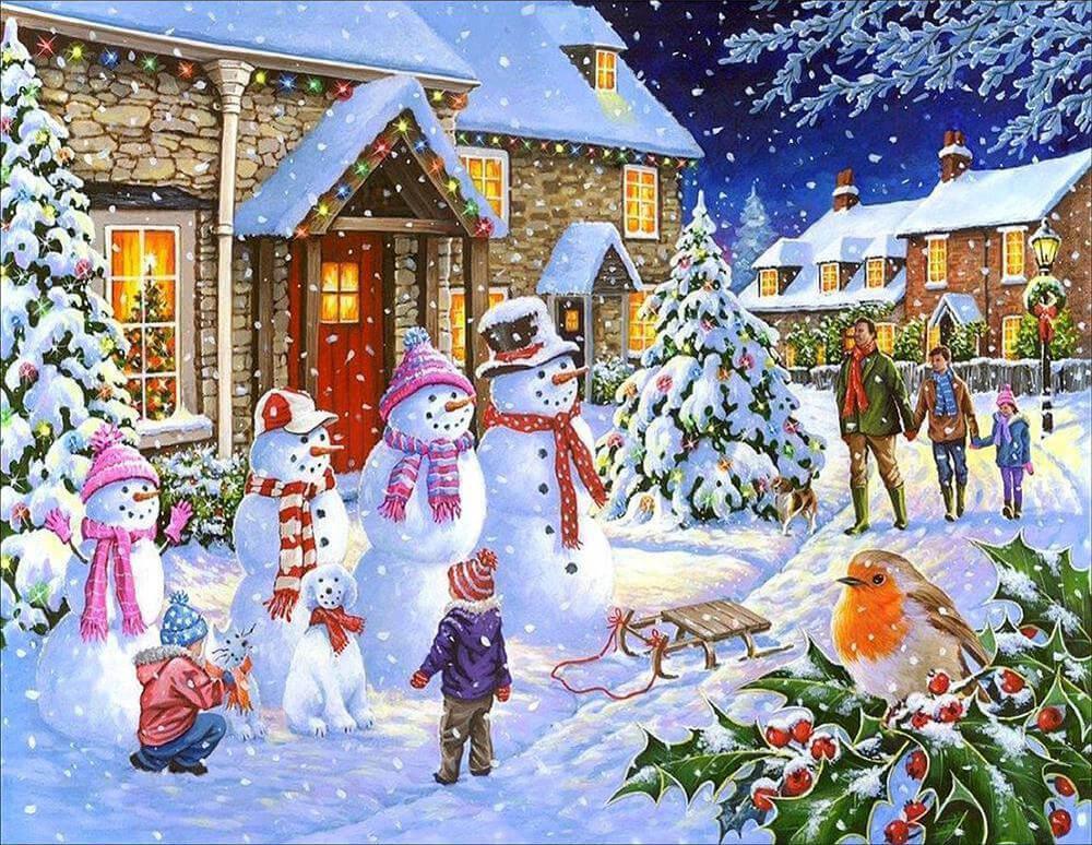 Free Merry Christmas - MyCraftsGfit - Free 5D Diamond Painting