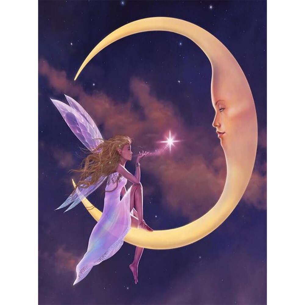 Free Moon Fairy - MyCraftsGfit - Free 5D Diamond Painting