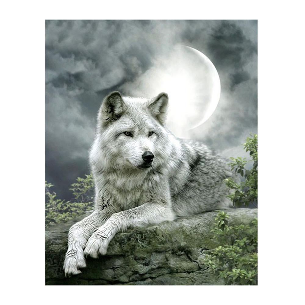 Free Moonlight Wolf - MyCraftsGfit - Free 5D Diamond Painting