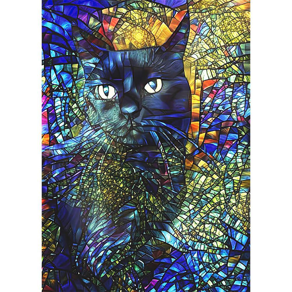 Free Multicolor Cat - MyCraftsGfit - Free 5D Diamond Painting