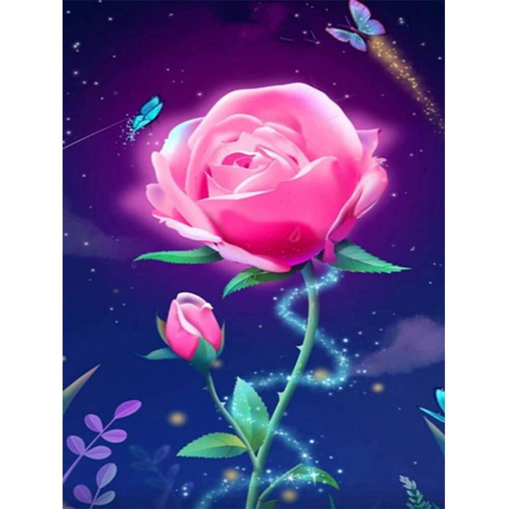 Free One Rose - MyCraftsGfit - Free 5D Diamond Painting