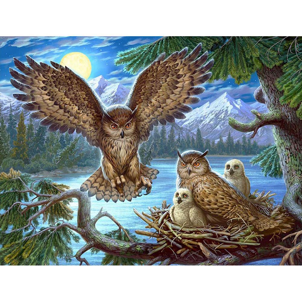 Free Owl - MyCraftsGfit - Free 5D Diamond Painting