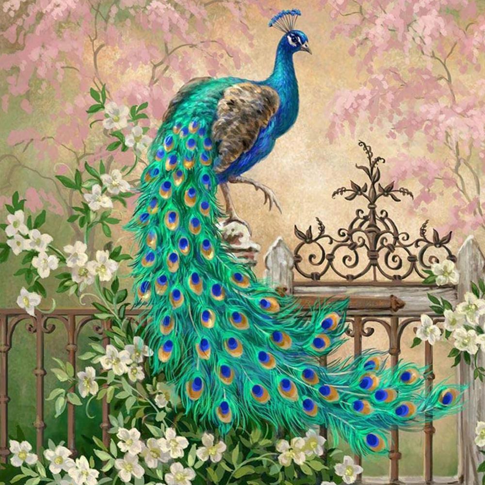 Free Peacock - MyCraftsGfit - Free 5D Diamond Painting