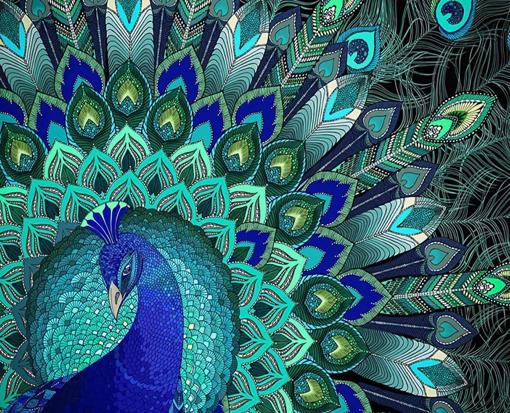 Free Peacock - MyCraftsGfit - Free 5D Diamond Painting