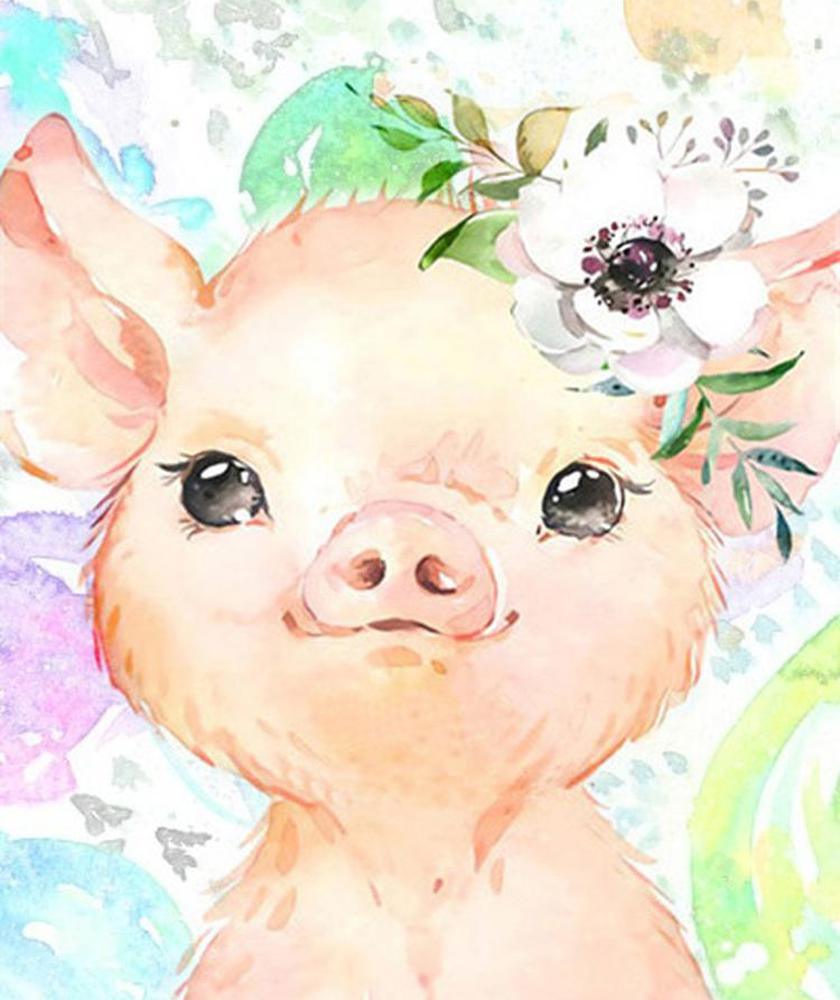 Free Pig - MyCraftsGfit - Free 5D Diamond Painting