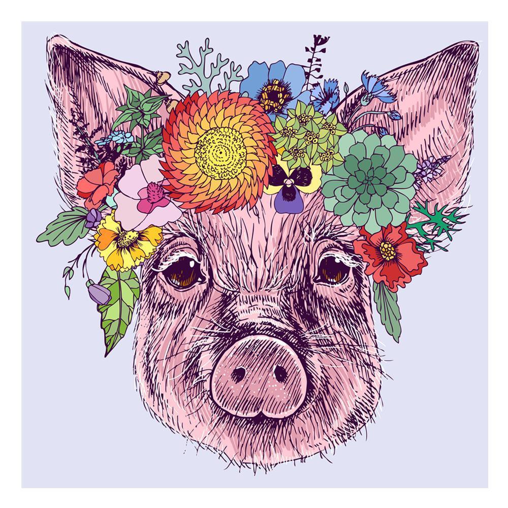 Free Pig - MyCraftsGfit - Free 5D Diamond Painting