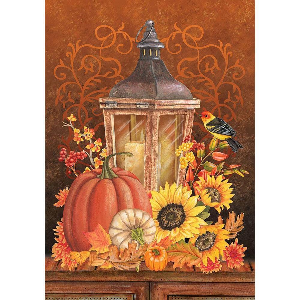 Free Pumpkin Candlelight - MyCraftsGfit - Free 5D Diamond Painting