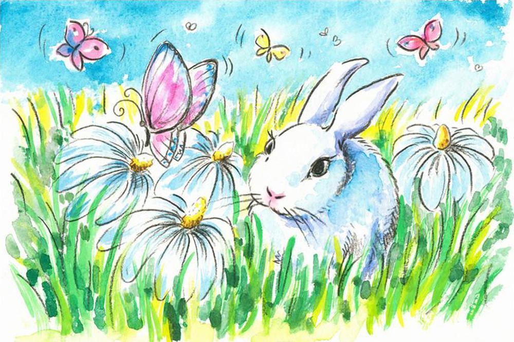 Free Rabbit - MyCraftsGfit - Free 5D Diamond Painting