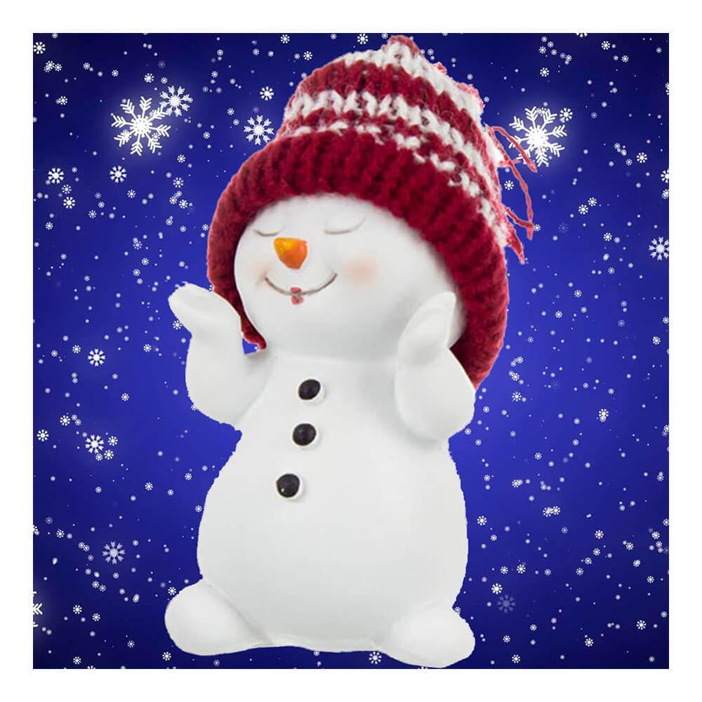 Free Red Hat Snowman - MyCraftsGfit - Free 5D Diamond Painting