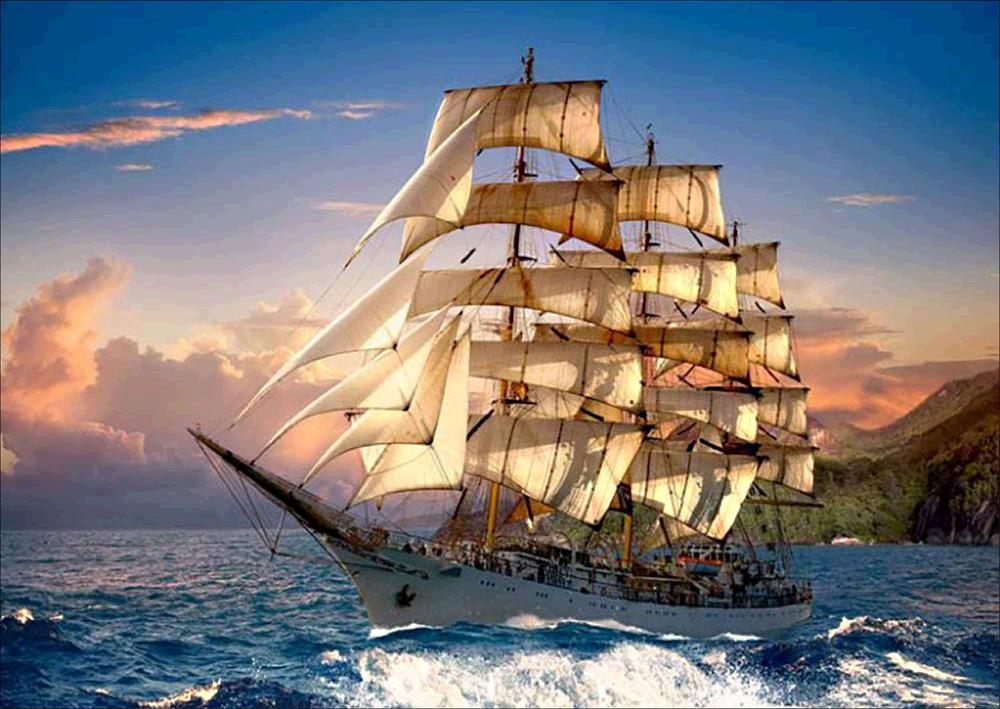 Free Sailboat - MyCraftsGfit - Free 5D Diamond Painting