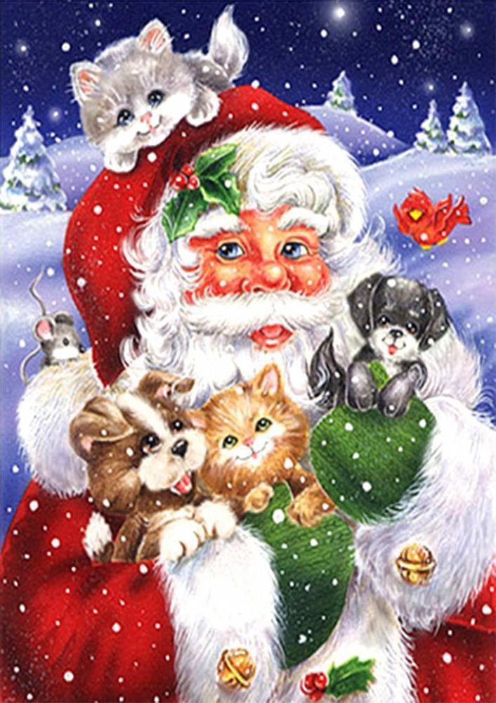 Santa Claus Free 5D Diamond Painting Kits MyCraftsGfit - Free 5D Diamond Painting mycraftsgift.com