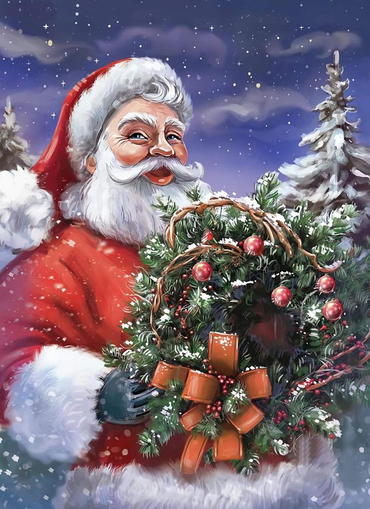 Santa Claus Free 5D Diamond Painting Kits MyCraftsGfit - Free 5D Diamond Painting mycraftsgift.com