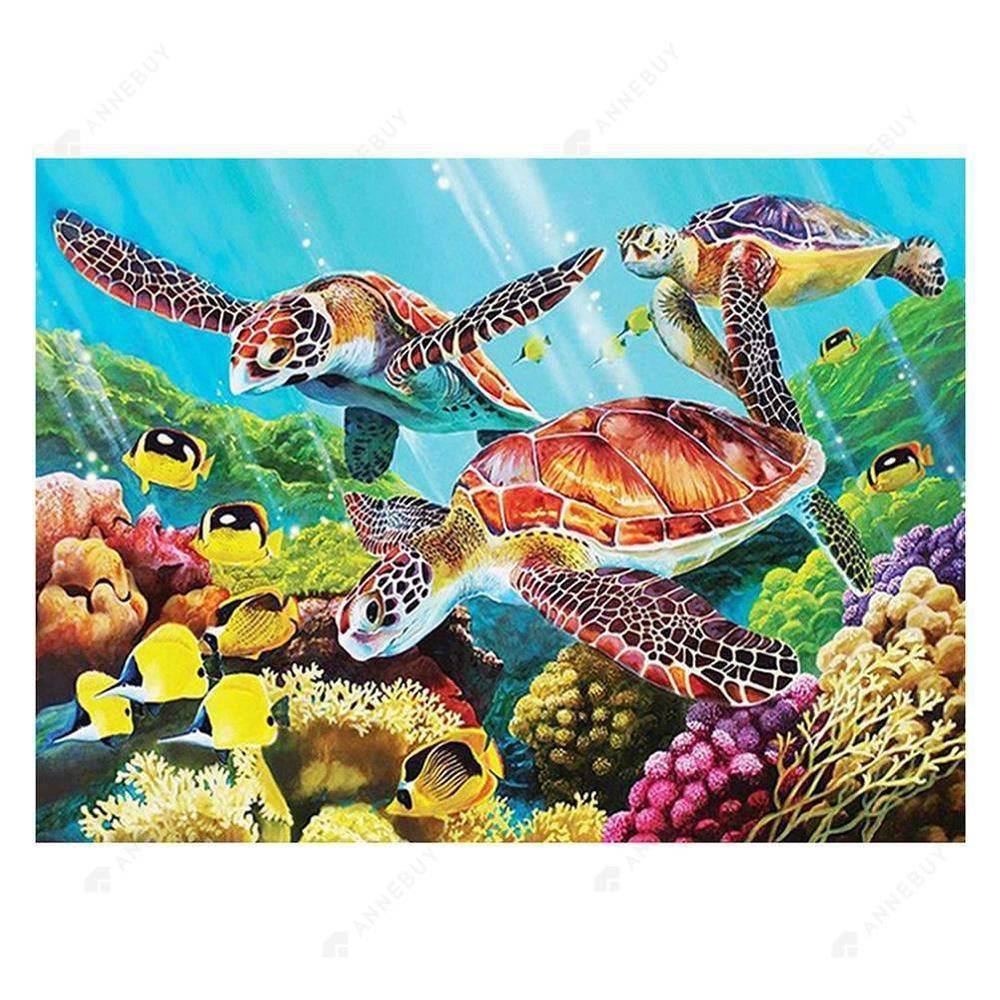 Free Sea Turtles - MyCraftsGfit - Free 5D Diamond Painting