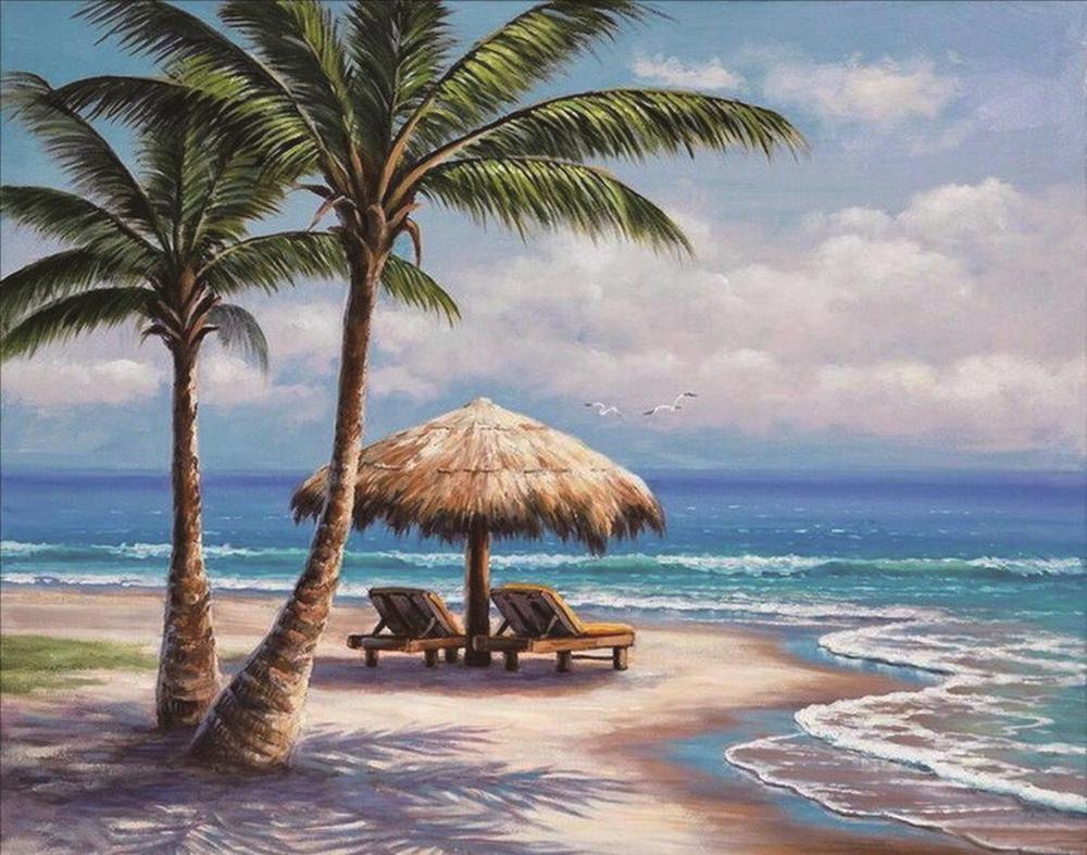 Free Seaside Scenery - MyCraftsGfit - Free 5D Diamond Painting