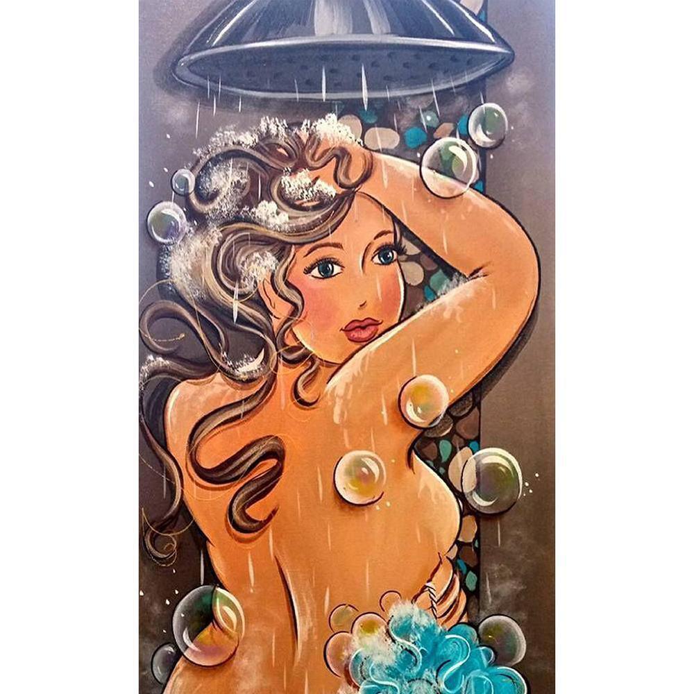 Free Shower Beauty - MyCraftsGfit - Free 5D Diamond Painting