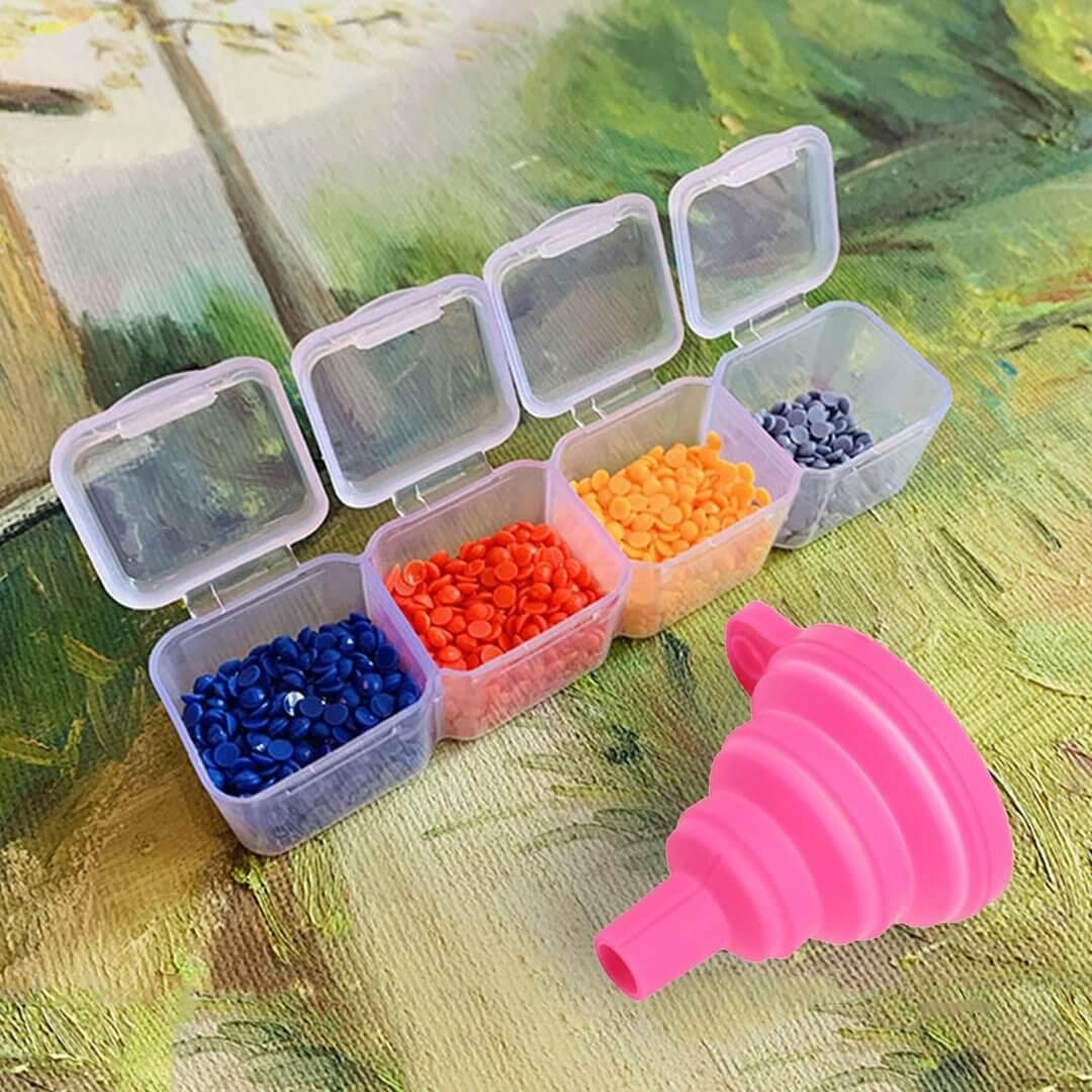 Free Silicone Collapsible Funnel Foldable (Random Color) - MyCraftsGfit - Free 5D Diamond Painting