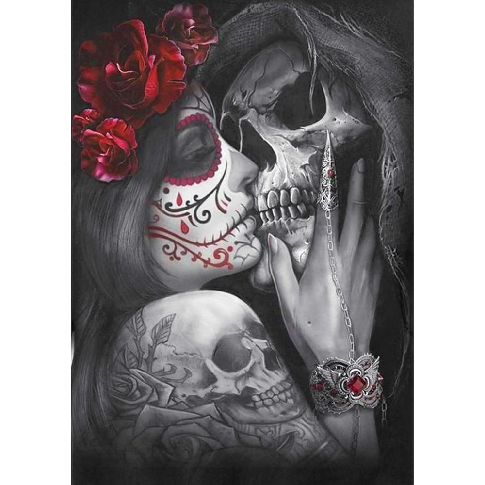 Free Skull Beauty - MyCraftsGfit - Free 5D Diamond Painting