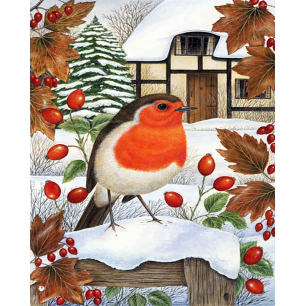 Free Snowfield Bird - MyCraftsGfit - Free 5D Diamond Painting