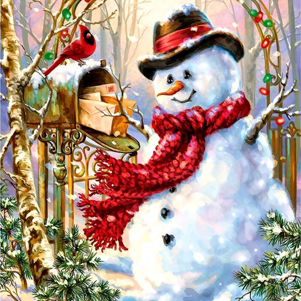 Free Snowman - MyCraftsGfit - Free 5D Diamond Painting