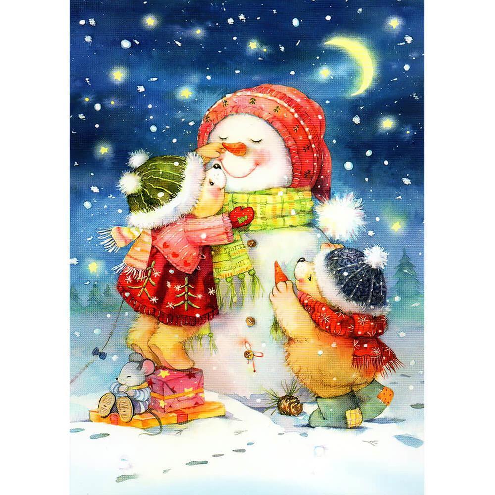 Free Snowman - MyCraftsGfit - Free 5D Diamond Painting