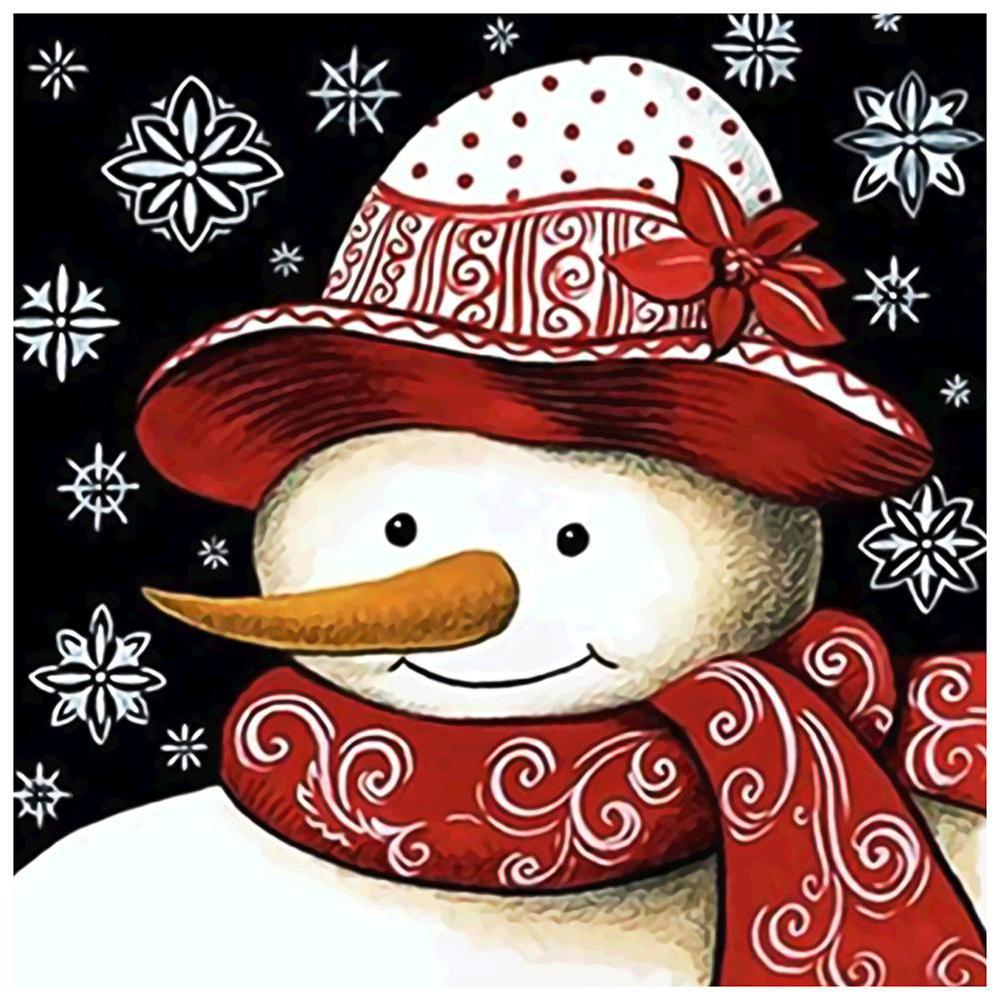 Free Snowman - MyCraftsGfit - Free 5D Diamond Painting