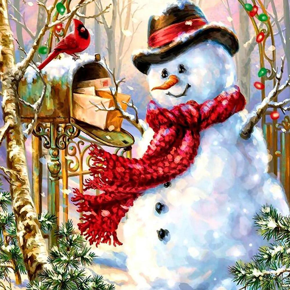 Free Snowman - MyCraftsGfit - Free 5D Diamond Painting