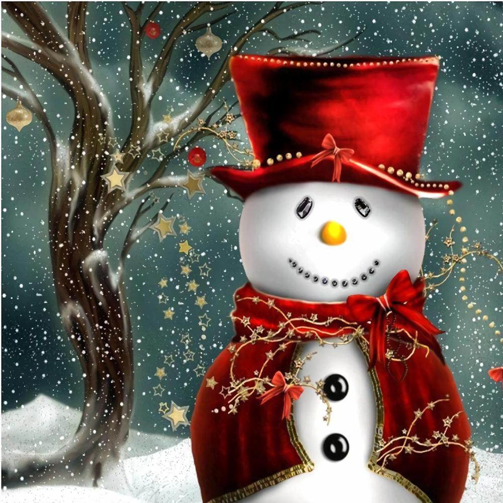 Free Snowman - MyCraftsGfit - Free 5D Diamond Painting