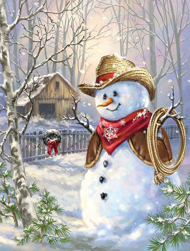 Free Snowman - MyCraftsGfit - Free 5D Diamond Painting