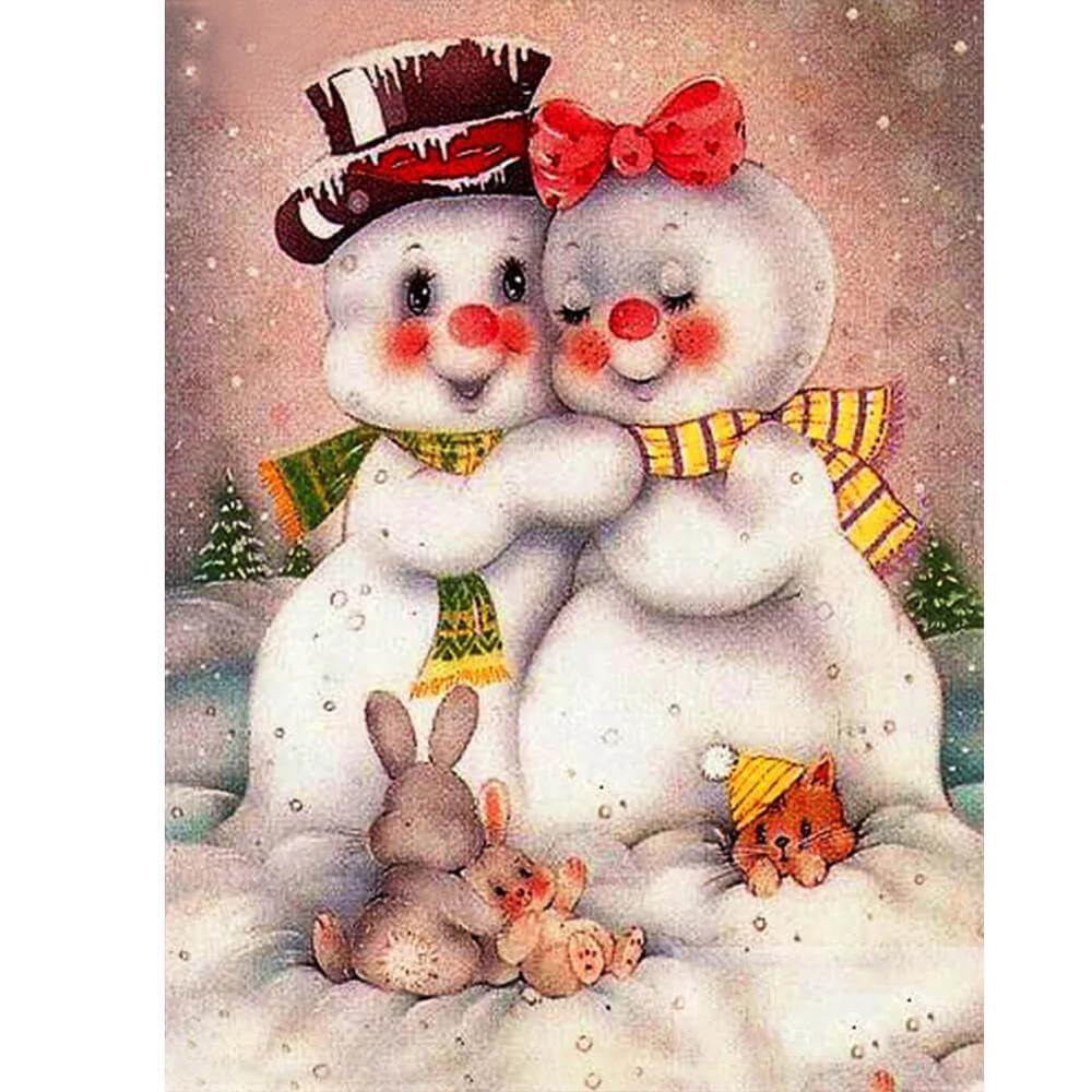 Free Snowman - MyCraftsGfit - Free 5D Diamond Painting