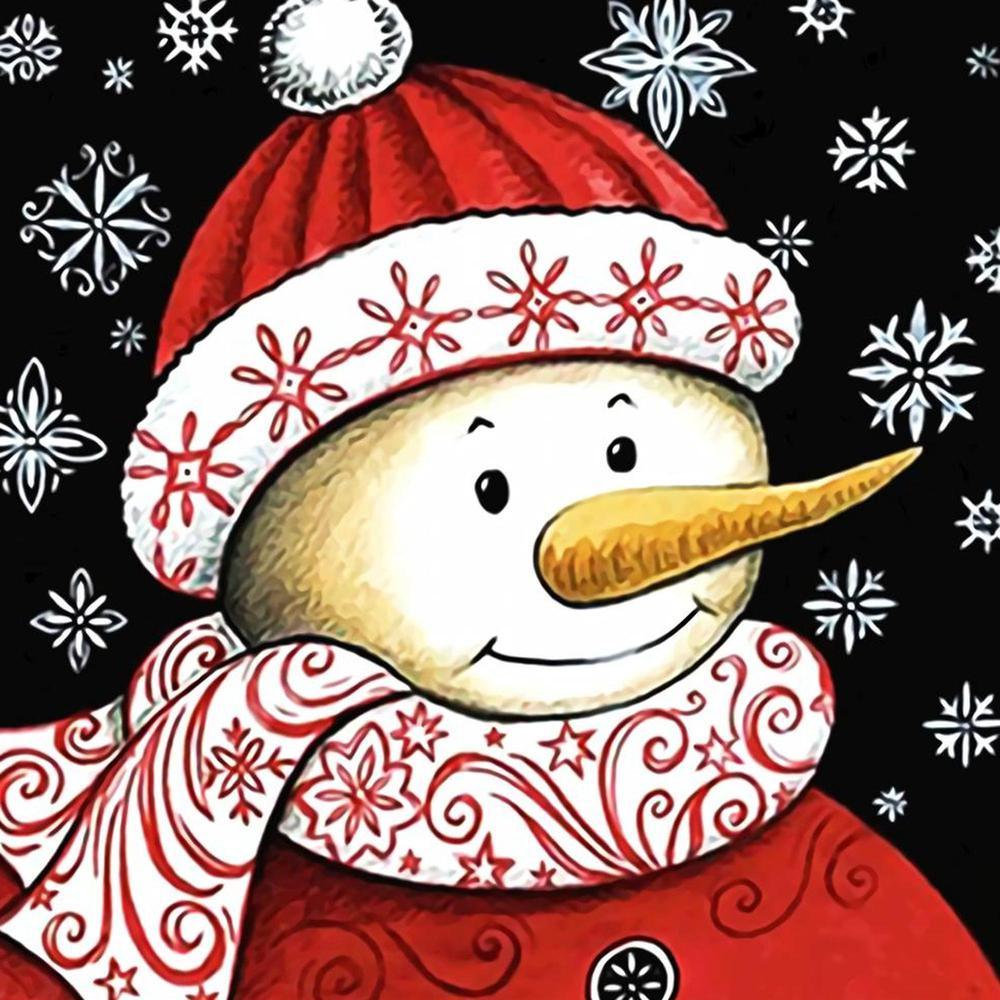 Free Snowman - MyCraftsGfit - Free 5D Diamond Painting