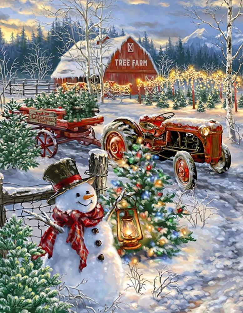 Free Snowman - MyCraftsGfit - Free 5D Diamond Painting