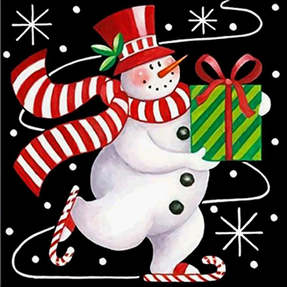 Free Snowman - MyCraftsGfit - Free 5D Diamond Painting