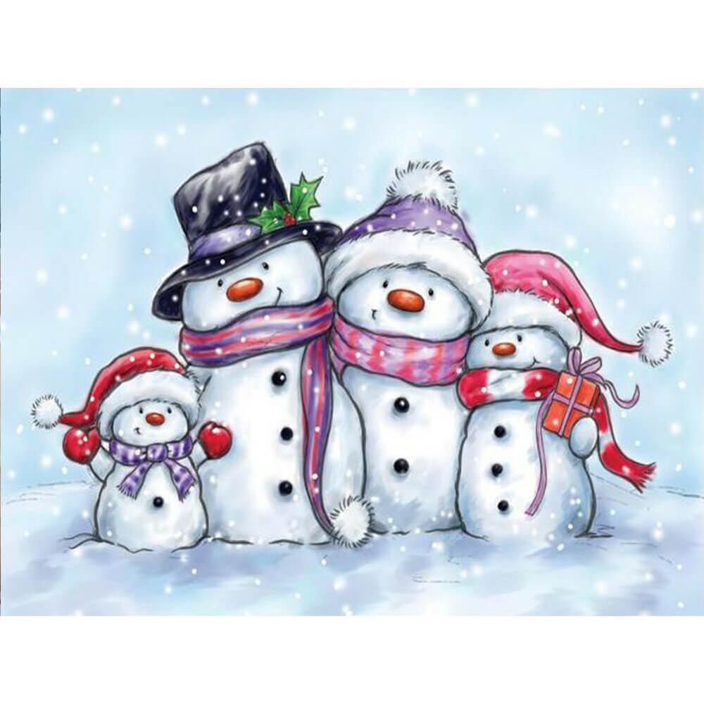 Free Snowman - MyCraftsGfit - Free 5D Diamond Painting