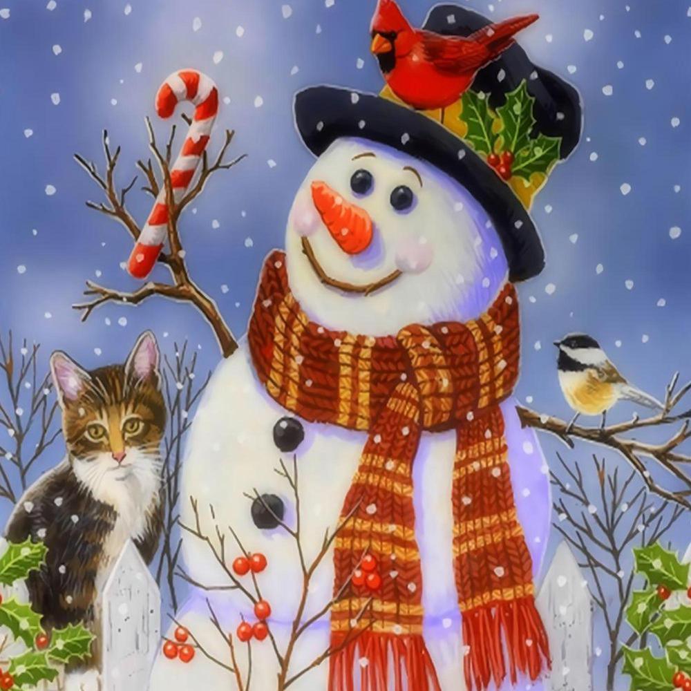 Free Snowman - MyCraftsGfit - Free 5D Diamond Painting