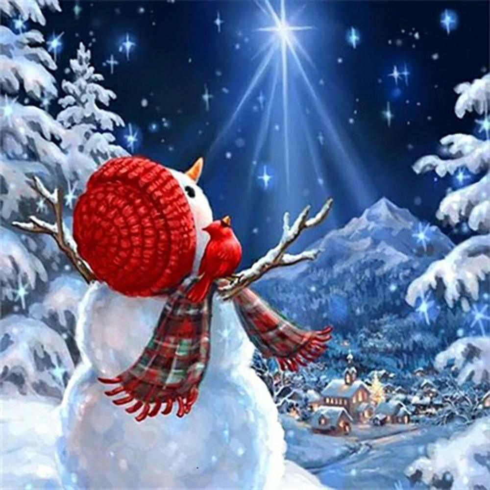 Free Snowman - MyCraftsGfit - Free 5D Diamond Painting