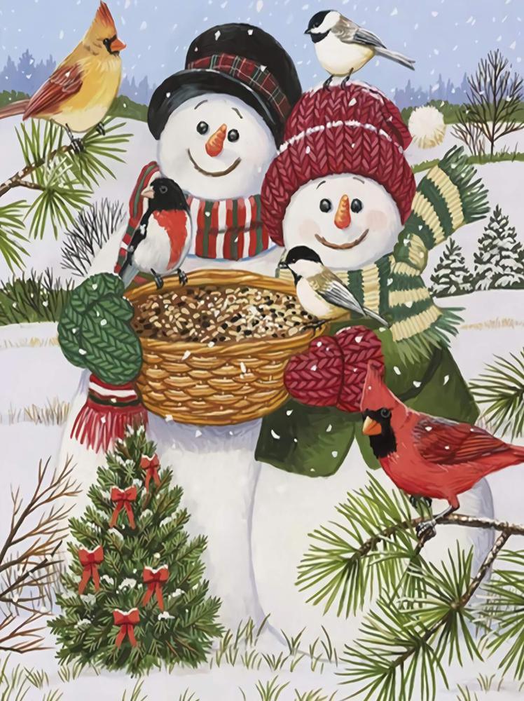 Free Snowman - MyCraftsGfit - Free 5D Diamond Painting