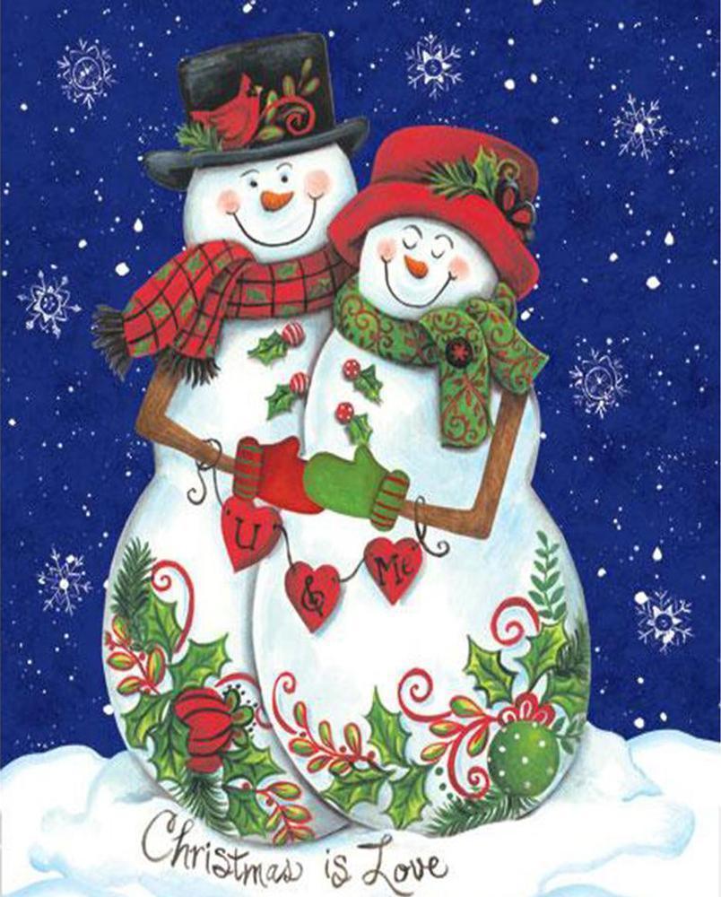 Snowman Free 5D Diamond Painting Kits MyCraftsGfit - Free 5D Diamond Painting mycraftsgift.com