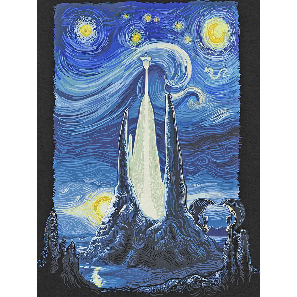 Free Starry Night - MyCraftsGfit - Free 5D Diamond Painting