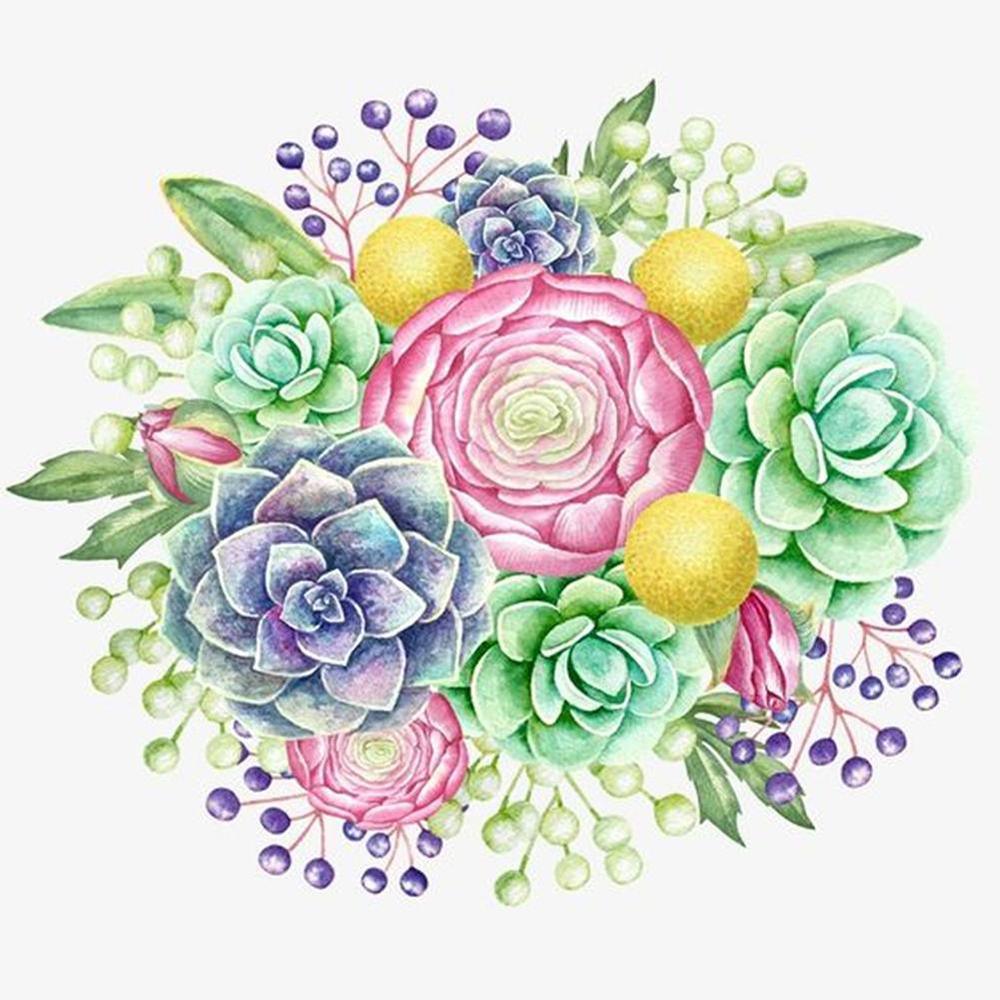 Free Succulent - MyCraftsGfit - Free 5D Diamond Painting