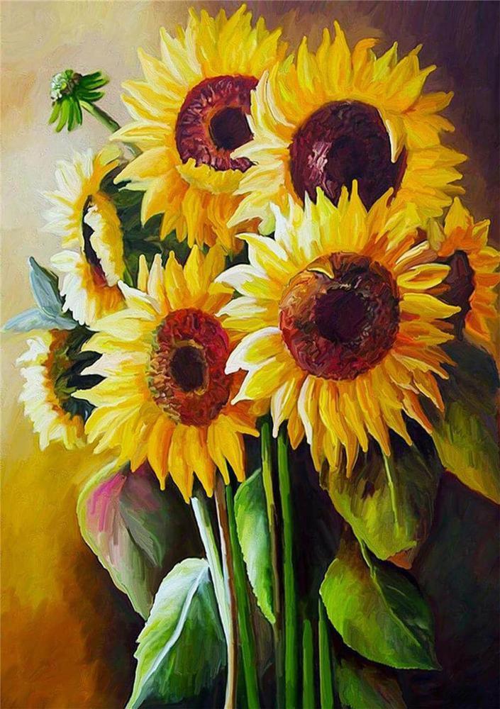 Free Sunflower - MyCraftsGfit - Free 5D Diamond Painting