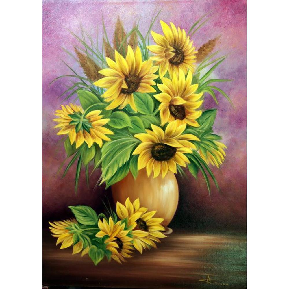 Free Sunflower - MyCraftsGfit - Free 5D Diamond Painting