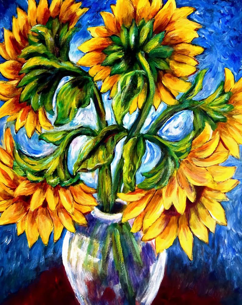 Free Sunflower - MyCraftsGfit - Free 5D Diamond Painting