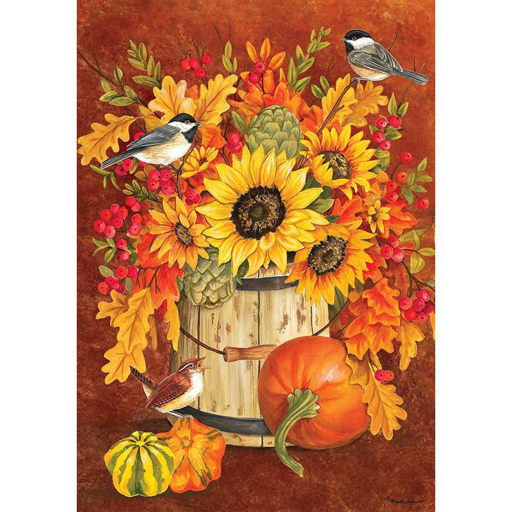 Free Sunflower and Bird - MyCraftsGfit - Free 5D Diamond Painting